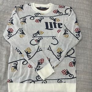 Brand new. Miller lite ugly holiday sweater. Size large